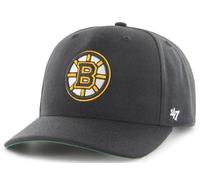 47 Brand Boston Bruins B Logo Black Cold Zone MVP DP Curved Visor Cap Snapback