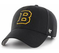47 Brand Boston Bruins Vintage B Logo MVP Velcroback Black Curved Visor Cap