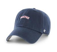47 Brand Cap MLB Boston Red Sox Base Runner Script Clean Up Cap Embroidery