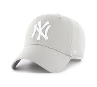 '47 Brand Cap MLB New York Yankees Clean Up Grey (Gy) Basecap Ny Logo Embroidery