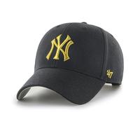 47 Brand Cap MLB New York Yankees Metallic Snap MVP Black Basecap Logo Stick NY