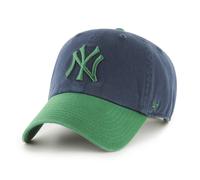 47 New York Yankees MLB Clean Up Two Tone Navy Blue Green Adjustable Cap