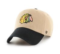 47 Brand Cap NHL Chicago Blackhawks Two Tone Clean Up Baseball Cap Logo Patch