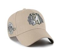 47 Brand Curved Snapback Cap NHL Vintage Chicago Blackhawks Khaki