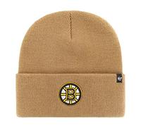 47 Brand Knit Beanie - HAYMAKER Boston Bruins camel