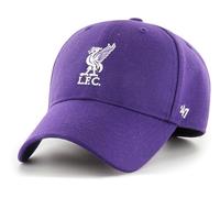 47 Brand Liverpool FC Liverbird Purple Low Profile Snapback Cap, MVP Adjustable Baseball Hat