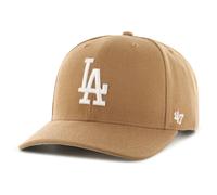 47 Los Angeles Dodgers MLB MVP DP Unisex Baseball Cap, Adjustable, White Logo, Camel
