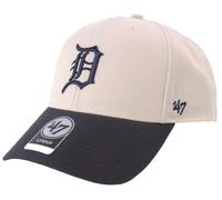 47 Brand Mens MLB Detroit Tigers Two Tone MVP Cap - Natural Cream/Navy