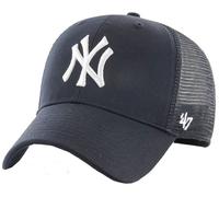 47 Brand Mens New York Yankees Branson Trucker Snapback Cap - Navy/White
