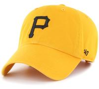 47 Brand MLB Alternate Color Primary Logo Clean Up Adjustable Baseball Cap Hat, Adult One Size Fits All, Pittsburgh Pirates, One size