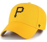 47 Brand MLB Alternate Color Primary Logo MVP Adjustable Structure Baseball Cap Hat, Adult One Size Fits All, Pittsburgh Pirates, One size
