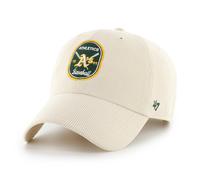 47 Brand MLB Athletics Crosspatch Cord 47 Clean Up Cap, Natural