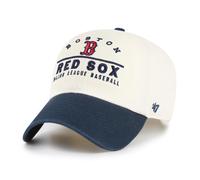47 Brand MLB Boston Red Sox Windham Clean Up Cap Natural Twill Strapback