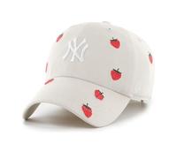 '47 Brand MLB Clean Up Scatter Strawberry Strapback Cap New York Yankees Beige
