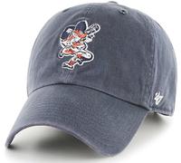 47 Brand MLB Cooperstown Primary Logo Clean Up Adjustable Baseball Cap Hat, Adult One Size Fits All, Detroit Tigers, One size