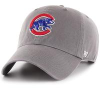 47 Brand MLB Dark Gray Team Color Primary Logo Clean Up Adjustable Strap Baseball Dad Hat Cap, Adult One Size Fits All, Chicago Cubs, One size