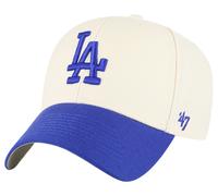 47 MLB LA Dodgers Two Tone MVP Adjustable Cap, Natural and Blue