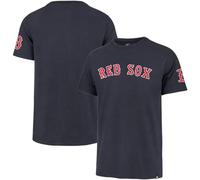 47 Brand MLB Men's Fieldhouse Franklin Team Color Embroidered Wordmark Primary Logo Short Sleeve Baseball T-Shirt, Boston Red Sox, S