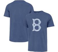 47 Brand MLB Men's Vintage Franklin Cooperstown Team Color Primary Logo Short Sleeve Baseball T-Shirt, Los Angeles Dodgers, XL