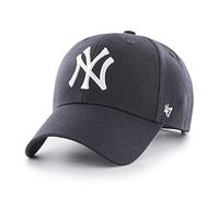 47 Brand MLB New York Yankees MVP Snapback Cap Unisex Navy Size 31 | Licensed MLB, logo embroidery, structured crown, hook-and-loop closure