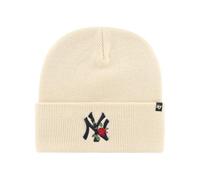 47 Brand MLB New York Yankees Thorn Cuff Knit Beanie White OSFA/fits All Unisex