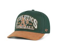 47 Brand MLB Oakland Athletics Brentwood Suede Snapback Cap, Green