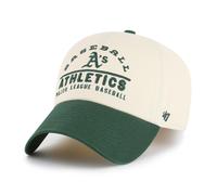 47 Brand MLB Oakland Athletics Windham Clean Up Strapback Cap Natural