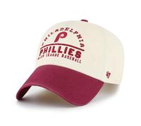 47 Brand MLB Philadelphia Phillies Windham Clean Up Cap Strapback Natural