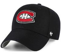 47 Brand Montreal Canadiens Black MVP Strapback Curved Visor Cap NHL Forty Seven