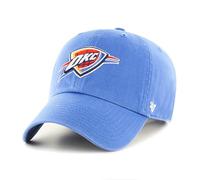 47 Brand NBA Unisex Basketball Team Color Home Primary Logo Clean Up Adjustable Cap Dad Hat Adult One Size Fits All, Oklahoma City Thunder, One size