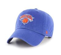 47 Brand NBA Unisex Basketball Team Color Home Primary Logo Clean Up Adjustable Cap Dad Hat Adult One Size Fits All, New York Knicks, One size