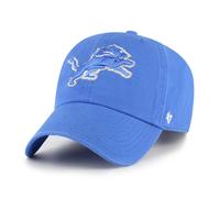 47 Detroit Lions NFL Clean Up Unisex Baseball Cap, Adjustable, Team Badge, Blue Raz
