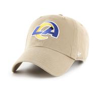 47 Los Angeles Rams NFL Clean Up Unisex Baseball Cap, Adjustable, Team Badge, Khaki