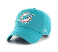 47 Brand NFL Cap Miami Dolphins Clean Up Baseball Cap Logo Embroidery Strapback
