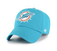 47 Brand NFL Cap Miami Dolphins Clean Up Baseball Cap Logo Embroidery Strapback