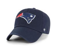 47 New England Patriots NFL Clean Up Unisex Baseball Cap, Adjustable, Team Badge, Navy Blue