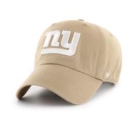 47 New York Giants NFL Clean Up Unisex Baseball Cap, Adjustable, Team Badge, Khaki