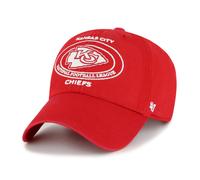 47 Brand NFL Clean Up Cap Circle Tone Kansas City Chiefs Red Strapback