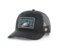 47 Brand NFL Philadelphia Eagles Hardline Trucker Cap Mesh Back, Black