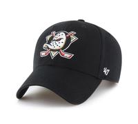 47 Brand NHL Anaheim Ducks Legend 47 MVP Black Strapback Cap Logo Patch