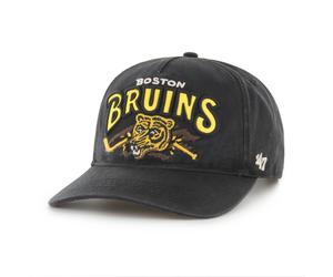 47 Brand NHL Boston Bruins Cap Black Snapback Logo 58cm Twill Lightweight