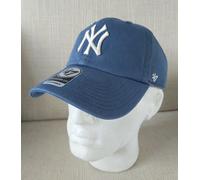 '47 BRAND - NY YANKEES - Timber Blue BALL CAP Twill Chino ADULT Adjustable buck1