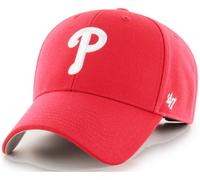 47 Brand Philadelphia Phillies Red MVP Curved Visor Velcroback Cap Forty Seven
