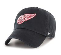 47 Brand Detroit Red Wings Baseball Cap - NHL Clean Up - Black