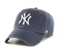 47 MLB New York Yankees CLEAN UP Cap - 100% Garment Washed Cotton Relaxed Fit Unisex Baseball Cap Premium Quality Design and Craftsmanship by Generational Family Sportswear Brand