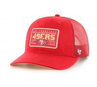 47 Brand San Francisco 49ers Hardline Trucker Snapback Cap Red Baseball Cap