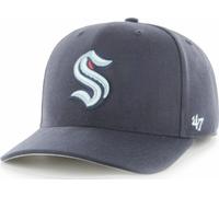 47 Brand Seattle Kraken Cold Zone Navy Curved Visor Cap Snapback