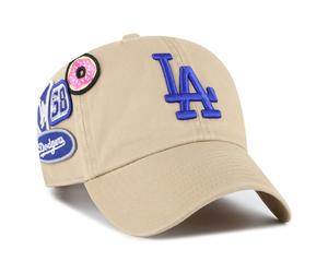 47 Brand Strapback Cap - BADGES Los Angeles Dodgers khaki