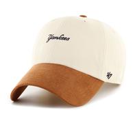 47 Brand MLB New York Yankees Cap New Script Suede Visor Strapback, Natural