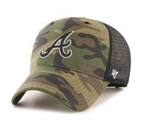 47 brand camo Trucker Cap - BRANSON Atlanta Braves wood Wood Camo